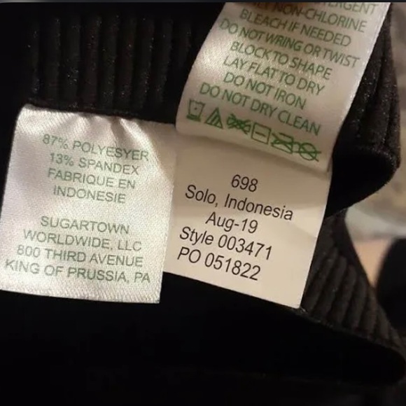 Lilly Pulitzer Anika High Rise Black Ultra Suede Spandex Leggings - Picture 9 of 9